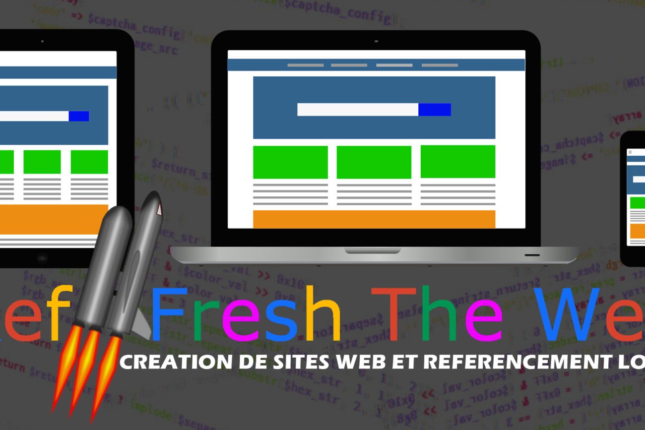 Cette image Représente Le Logo De RefreshTheWeb Service de Création De Site Internet à Bordeaux. Service Proposé Par Docteur Pc 33