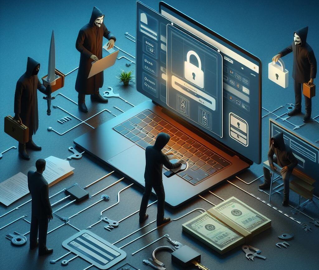 Cette image qui représente La Récupération D'identifiants Et / Ou De Mots De Passe D'utilisateurs, La Manipulation Du Contenu Du Site Web. Ou Bien Même L'extorsion De Données Confidentielles Sur Les Clients Utilisant Le Site Ciblé. Nettoyage Et Suppression De Virus Sur Ordinateurs, Sécurité Informatique Bordeaux