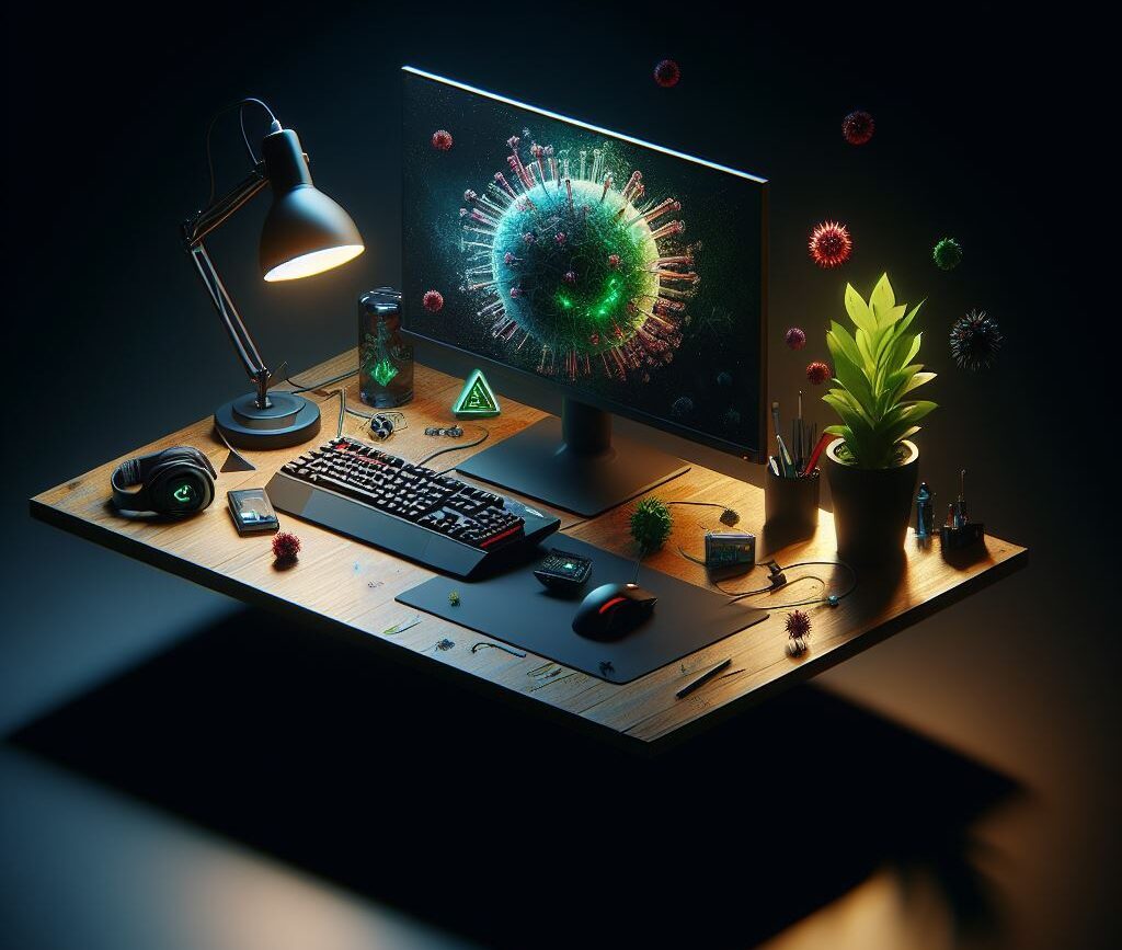 Nettoyage et Suppression De Virus Sur Pc-ordinateur,infecté,vérolé,mac,pc portables, Cette Image représentant un ordinateur infecté par un virus, blocage des Données par des malwares sur des Ordinateurs tablettes et smartphones de nos Jours entrainant le Nettoyage Et Suppression De Virus Sur Ordinateurs a Bordeaux - Talence
