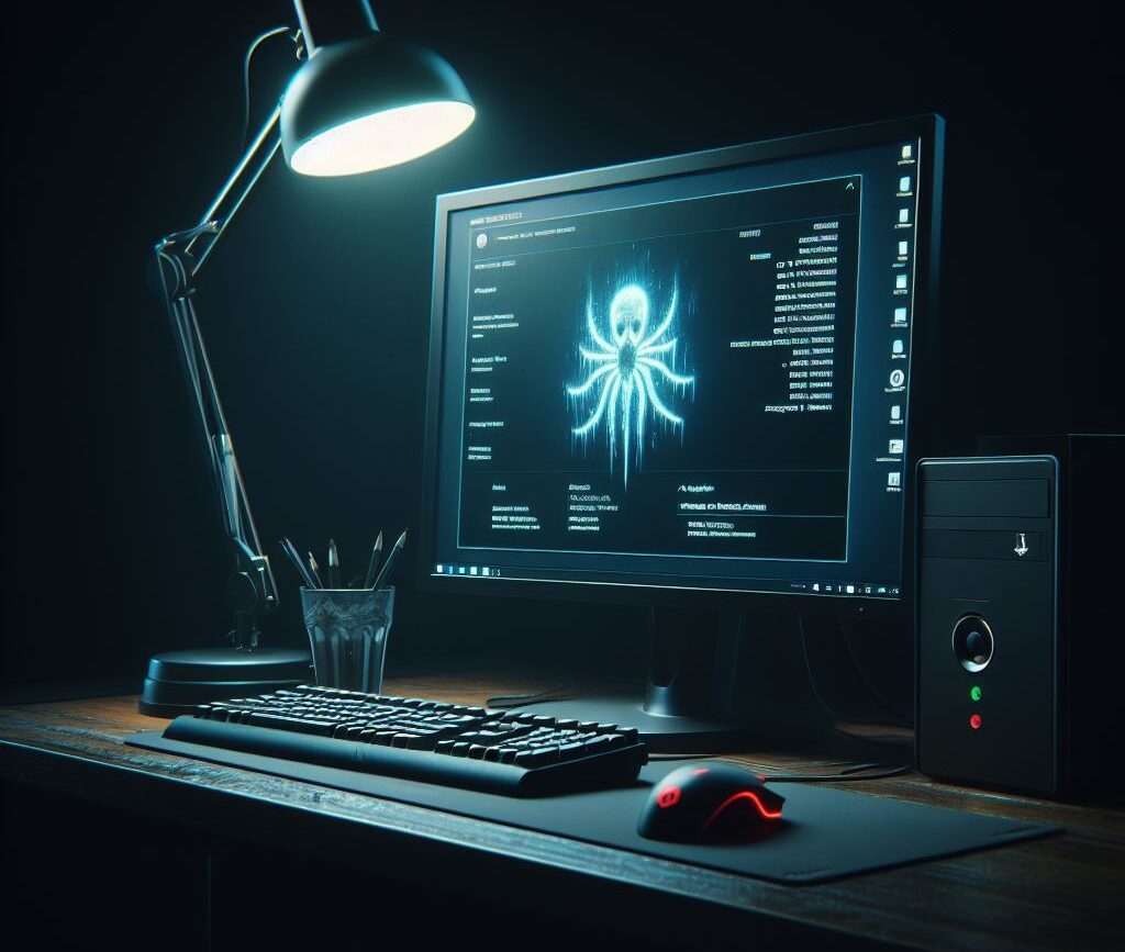 Cette Image représentant un ordinateur infecté par un virus, blocage des Données par des malwares sur des Ordinateurs tablettes et smartphones de nos Jours entrainant le Nettoyage Et Suppression De Virus Sur Ordinateurs a Bordeaux - Talence