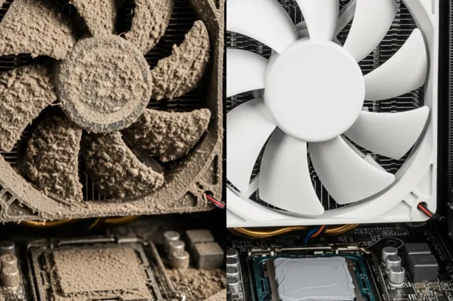 Nettoyage PC et entretien ordinateur : L'impact de la poussière sur vos composants nettoyage pc entretien ordinateur poussiere •