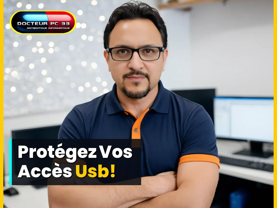 Christophe expert en protection connectique USB à Talence Expert informatique Docteur PC 33 conseillant sur la protection connectique USB