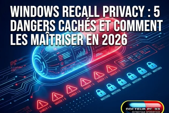 windows recall vie privee 5 dangers caches et comment les maitriser en 2026 &bull;