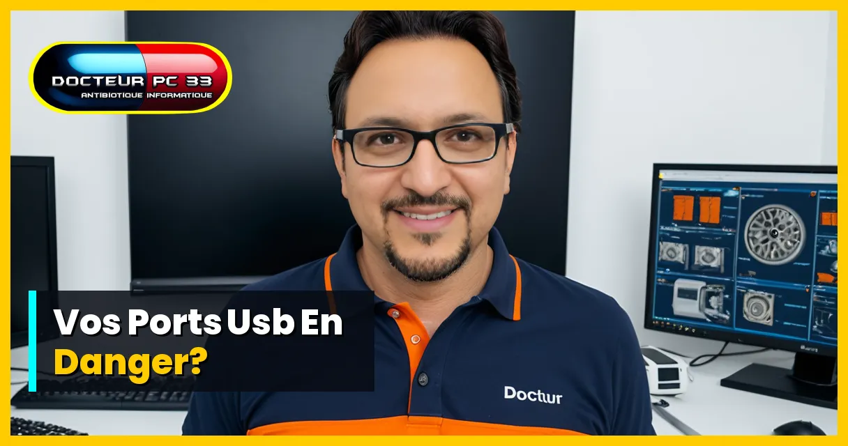 Christophe de Docteur PC 33 explique comment protéger les ports USB protéger les ports usb