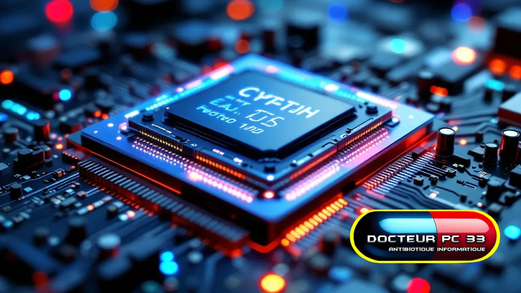 Macro d'un processeur CPU, cœur de la Sécurité VBS sécurité vbs
