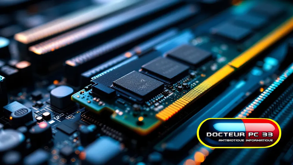 Modules DDR4 en place pour Tests Mémoire RAM tests mémoire ram
