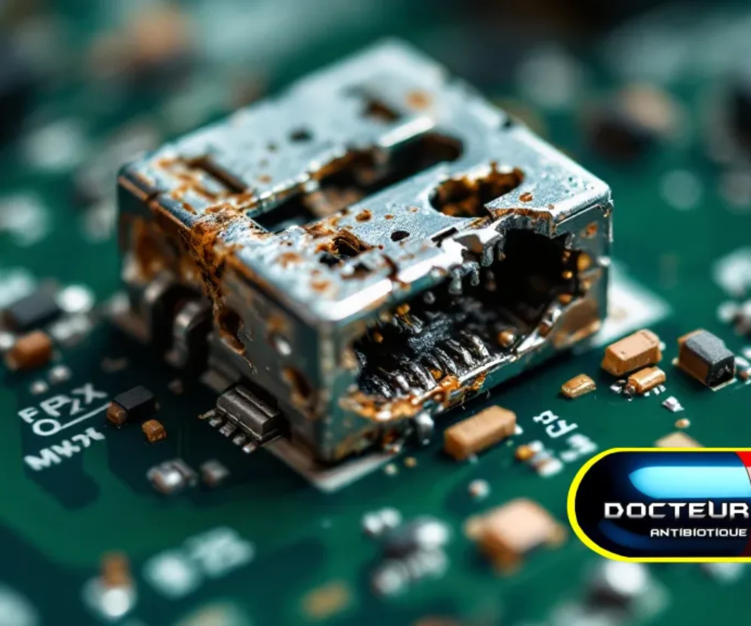 connecteur alimentation pc cassé