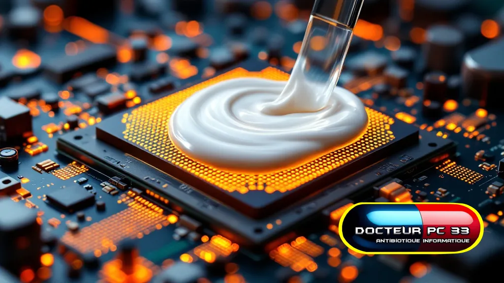 Application pâte thermique CPU anti-Thermal throttling PC thermal throttling pc